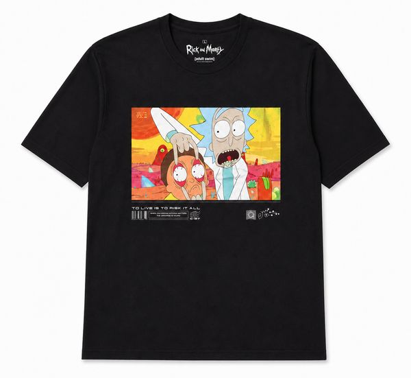 Rick And Morty Classic Rick Eyeballs T-Shirt Black