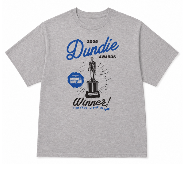 The Office Dundie Awards T-Shirt Htr Grey