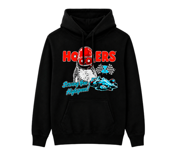 Hooters Start Your Engines Hoodie Black