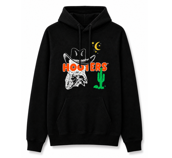 Hooters Cowboy Hoodie Black