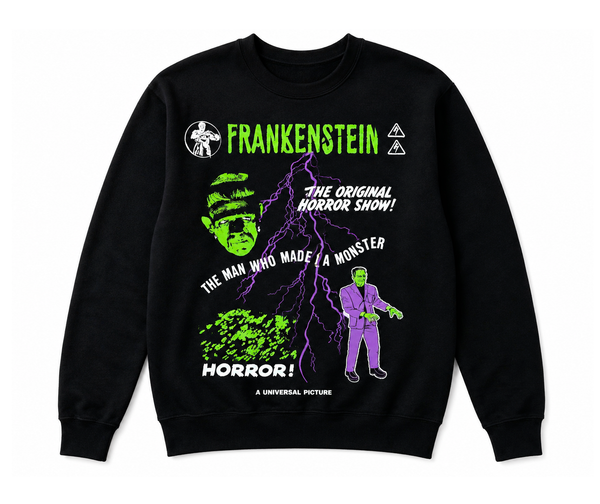 Frankenstein Horror Show Crewneck Black