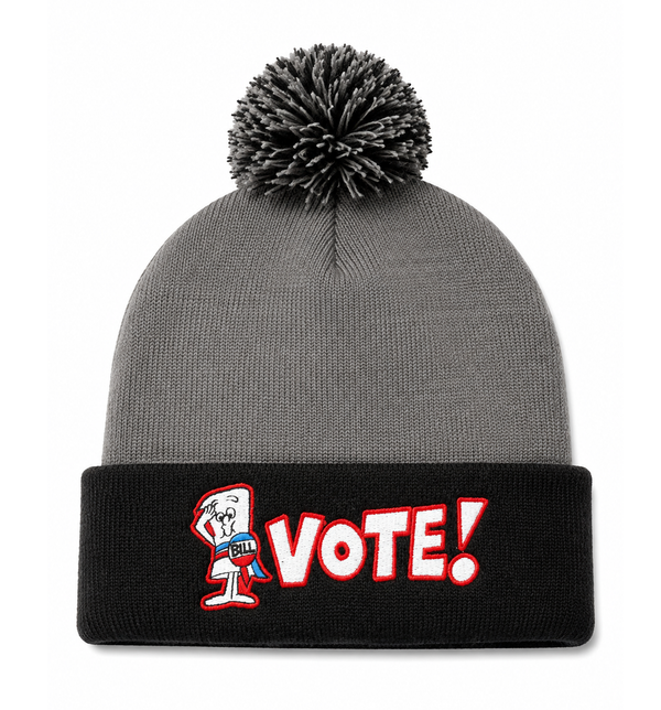 School House Rock Vote Beanie Grey/Black