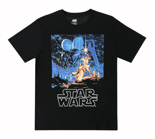 Disney Star Wars Retro Poster T-Shirt Black