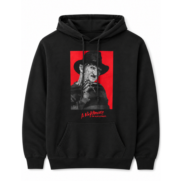 A Nightmare On Elm Street Freddy Hoodie Black