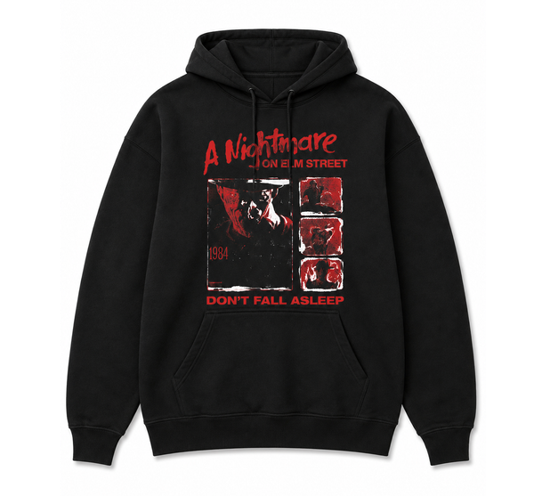 A Nightmare On Elm Street Ripped Photos Hoodie Black