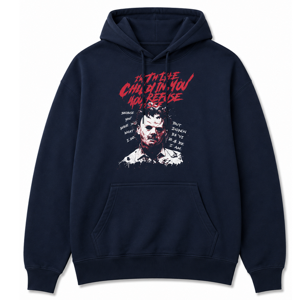 Texas Chainsaw Massacre Logo Hoodie Navy