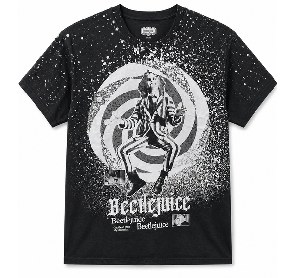 Beetlejuice Spiral T-Shirt Black