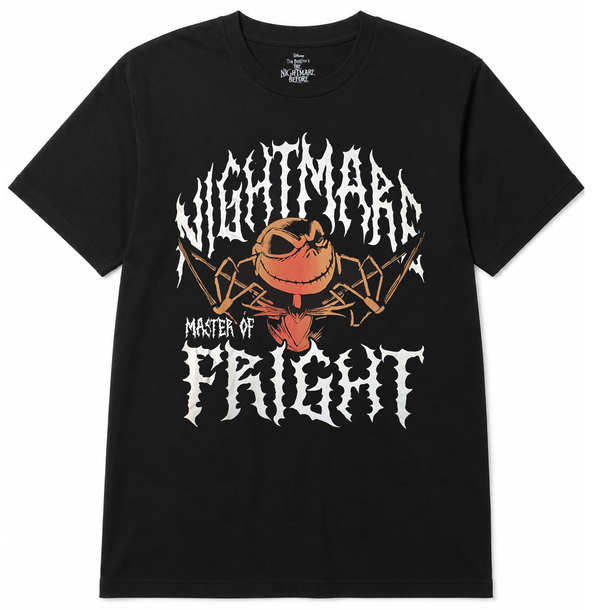 Disney Nightmare Before Christmas Metal Freight T-Shirt Black