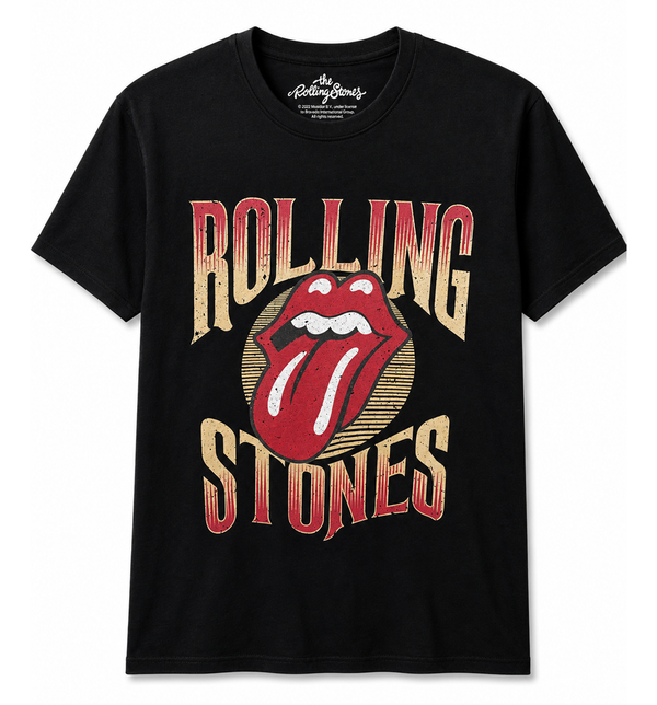Rolling Stones Logo T-Shirt Black