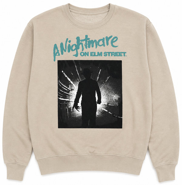 Nightmare On Elm St 1984 Boiler Room Crewneck Beige
