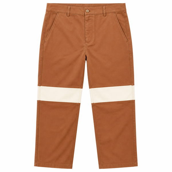 Wish Me Luck Workman Pants Brown/Cream
