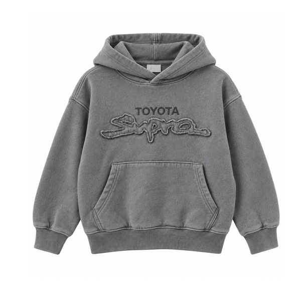 Youth Toyota Supra Hoodie Charcoal