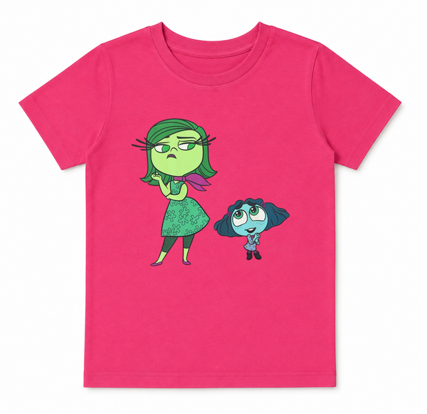 Youth Girls Disney Inside Out 2 T-Shirt Pink