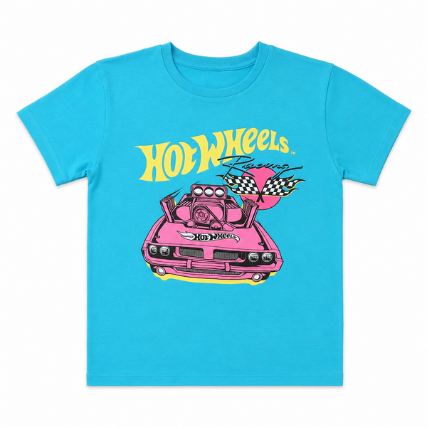 Youth Hot Wheels Racing T-Shirt Turquoise