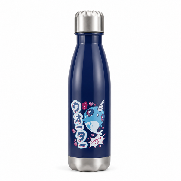 Kawaii Narwhal Stainless Steel Water Bottle