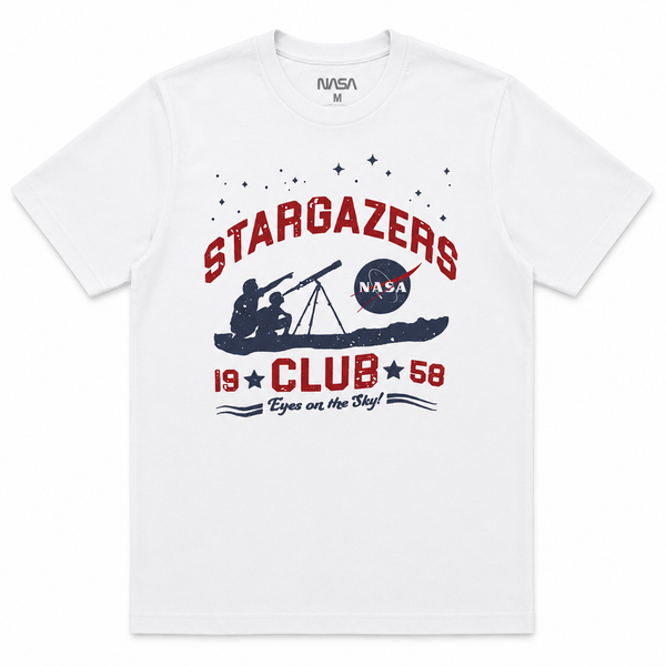 Nasa Stargazers Club T-Shirt White
